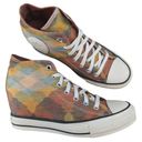 Converse x Missoni Lux Mid Hidden Wedge Auburn Yellow Canvas Sneaker Womens 7.5 Photo 0