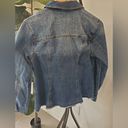 Christopher & Banks Western Frayed Edge Ombre Denim Jacket Size Medium NWOT Boho Photo 2