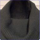 Nina Leonard Black sweater turtleneck dress. Size Large Photo 9