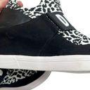 DKNY  Cosmos Black & White Animal Print Hidden Wedge Sneakers Photo 8