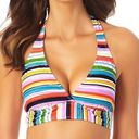 Anne cole Women's Painted Stripe Banded Halter Bikini Top Painted Sky Stripe S Photo 0