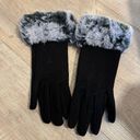 Black Fur Gloves Photo 0