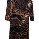 Jessica Simpson  Animal Print Dress Sheath Brown Size 8 Photo 0