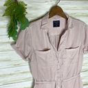 Abercrombie & Fitch  Light Pink Lyocell Utility Romper Photo 1