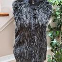 Romeo + Juliet Couture Romeo & Juliet Women Black Faux Fur Sleeveless Full Zip Casual Vest Size S Photo 10