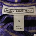 Dana Buchman Purple, B:acl & Cream Striped 3/4 Sleeve Top Photo 4