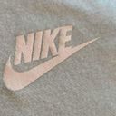 Nike  funnel neck baby blue fleece cozy hooded sweatshirt medium Photo 4