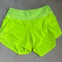 Lululemon Neon Green  Hotty Hots 4 Inch Photo 2