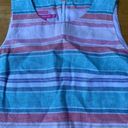 Krass&co Island  Linen Tank Dress Summer Travel Pastel color striped, Size XS Photo 7