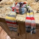 Etcetera Mindy Scarf Angora Lambswool Nylon Viscose Cashmere Cozy Striped New Photo 2