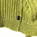 BCBGMAXAZRIA Green Cable Knit Cardigan Sweater 2000s Y2K Style Size Large Photo 5