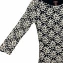 Luna Marina  Black White Lace Top Small Photo 3