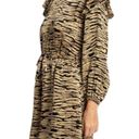 Rails  Ora Abstract Print Long Sleeve Mini Dress in Canyon Tan & Black Small NWT Photo 3