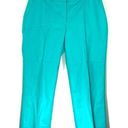 Rafaella  Dressy Casual Capris Slacks Teal Blue Aqua Stretch Womens 6 Photo 0