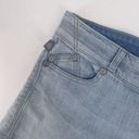 Rock & Republic  Women's Frayed Cutt-Off Shorts Blue Denim Light Wash Size 14 Photo 3