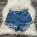 Princess Polly  High Rise Distressed Denim Shorts Photo 6