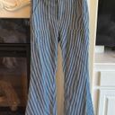 Forever 21 Striped Flare Leg Jeans Bell Bottoms Stretchy Womens Medium High Waist Photo 2