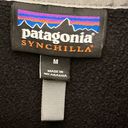 Patagonia  Medium Black/Gray Synchilla Snap-T Pullover Fleece Jacket 58a Photo 2