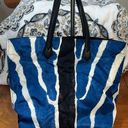 Fendi COA  ROMA Authentic Zebra Print Nylon Tote Bag Photo 0