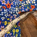 F&F  blue floral flutter sleeve A-line dress small Photo 8