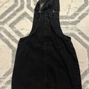 Black Denim Overall Dress Size M Photo 1