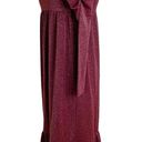 Betsey Johnson  Sparkle Metallic Rib Midi Dress Wine Size S NWT Photo 4