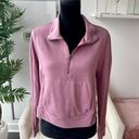 Balance Collection Pink Long Sleeve Quarter Zip Top Size Large Photo 1