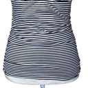 Soma Bandeau Tankini Swim Top Women’s Size 34B Striped Convertible Straps Ruched Photo 5