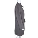 Hilary Radley  Coat Womens 4 Gray Alpaca Wool Pea Coat Neutral Minimalist Preppy Photo 1