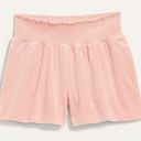 Old Navy NWT  High-Waisted Velvet Boxer Shorts Fleur De Sel blush pink small Photo 0