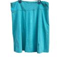 Patagonia  teal blue pencil casual skirt size large Photo 6