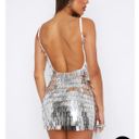 White Fox Boutique Silver Sequin Bodycon Photo 4