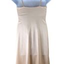 Vassarette Vintage Slip Dress Nightgown Lace Cream Nude Adjustable Straps  Size L Photo 2