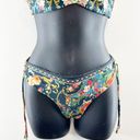 Agua Bendita  Malena Sweetheart Ruffle Two Piece Floral Bikini Green Large Photo 3