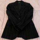 United Colors Of Benetton Made in Italy of Benetton black striped wool blend jacket blazer size 42 or US 6 Photo 4