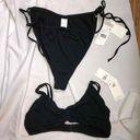 Good American NWT  Black Bikini Top Bottom Textured Beach Swim Size 5/6 Photo 12