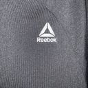 Reebok  Black Zip Up Athletic Sporty Stretch Knit Jacket Zip Side Pockets XL Photo 4