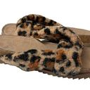 Treasure & Bond Davina Faux Shearling  Leopard Print Slip On Slide Shoe Size 8m Photo 0