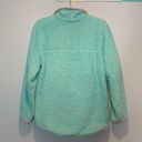 Lauren James  Aspen Sherpa Snap Pullover Mint Blue  Pink Trim Photo 4