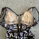 La Blanca Vintage Zip Up One Piece Swimsuit Photo 3