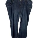 Torrid  Womens Straight Jeans Denim Cotton Stretch Dark Wash Blue Size 26 Photo 0