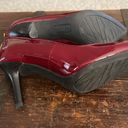 Anne Klein  Red Patent Leather High Heels 3.5" with Zipper Size 9 Photo 5