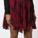 Polo NWT  Ralph Lauren 100% Silk Red Plaid Handkerchief A Line Skirt size 14 Photo 0