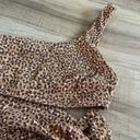 Aerie Ribbed Leopard One Shoulder wrap Bikini Top Photo 2