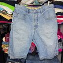 Pepe Jeans Vintage  Y2K Baggy Light Wash Blue Skater Jean Shorts Sz 36 Photo 0