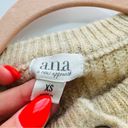 a.n.a  Beige Henley Oversized Knit Sweater Size XS Photo 6