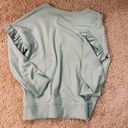 cupio  Women’s Blue Ruffle Sleeve Pullover Sweater(S) NWT (B004) Photo 8