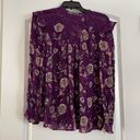 American Vintage Vintage America Blues pretty floral purple top Photo 2