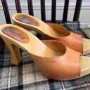 Candie's Vintage 80s Candie’s Candie Heeled Mules Shoes Tan 8 Photo 0