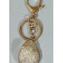 Gold Brown Geode Crystal Stone Key Photo 1